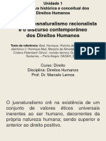 Aula 2 Jusnaturalismo Racionalista e o Discurso Contemporâneo Dos Direitos Humanos