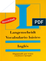Vocabulario Básico Inglés - Organizado Por Temas Con - Redaccion Langenscheidt, Ed. - 2002