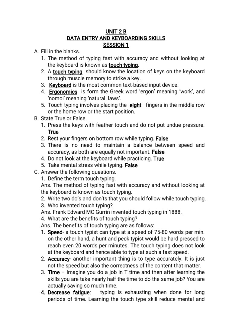 Daa Entry and Keyboard Skills 9th | PDF | Science & Mathematics