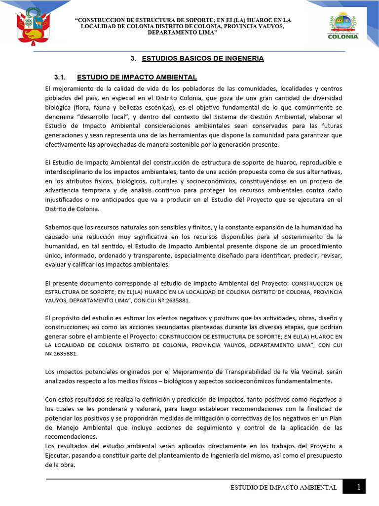 Impacto Ambiental | PDF | Ciencia y matemáticas