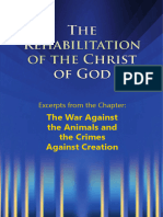 The War Against The Animals and The Crimes Against Creation (Excerpts From The Rehabilitation of The Christ of God)