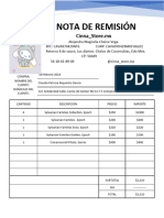 Nota de Remisión