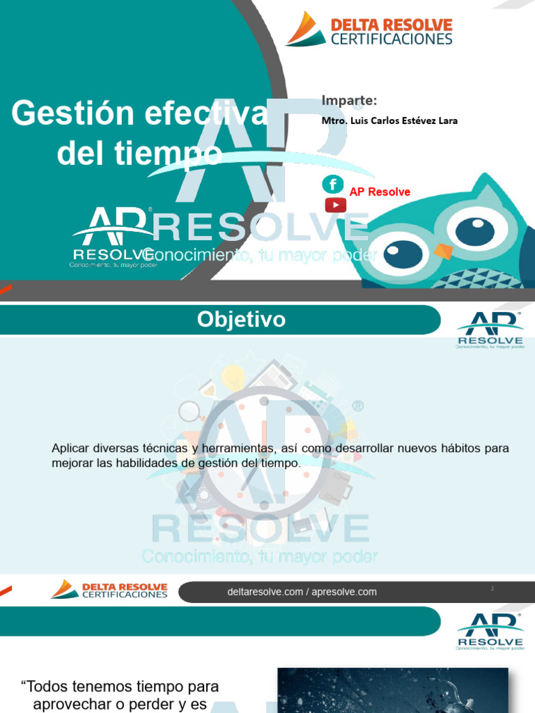 Técnicas para una Gestión Efectiva del Tiempo | PDF