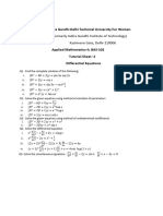 Tutorial Sheet 2-Differential Equations