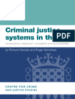 Criminal Justice Systems in The UK, August 2022