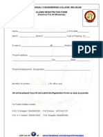 Common Alumni Registration Form