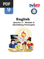 English: Quarter 3 - Module 6: Identifying Participles