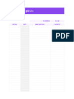 Planilla de Excel para Control de Ingresos y Egresos