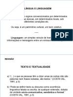 Resumão Língua Linguagem Texto Textualidade Coerência Coesão