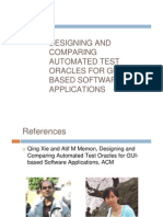 Designing and Comparing Automated Test Oracles For Gui-Based Software Applications