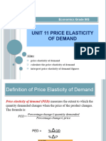 Chapter 11 Price Elasticity of Demand