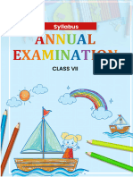 Annual15790 Exam-Syllabus-Class 7