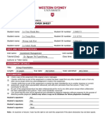 Group Assignment Coversheet