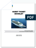 Guest Ticket Booklet: Enchantment of The Seas 24 Feb 2017