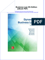 Dynamic Business Law 5Th Edition PDF Full Chapter