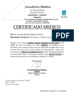 Certificado Medico Pre Operacion