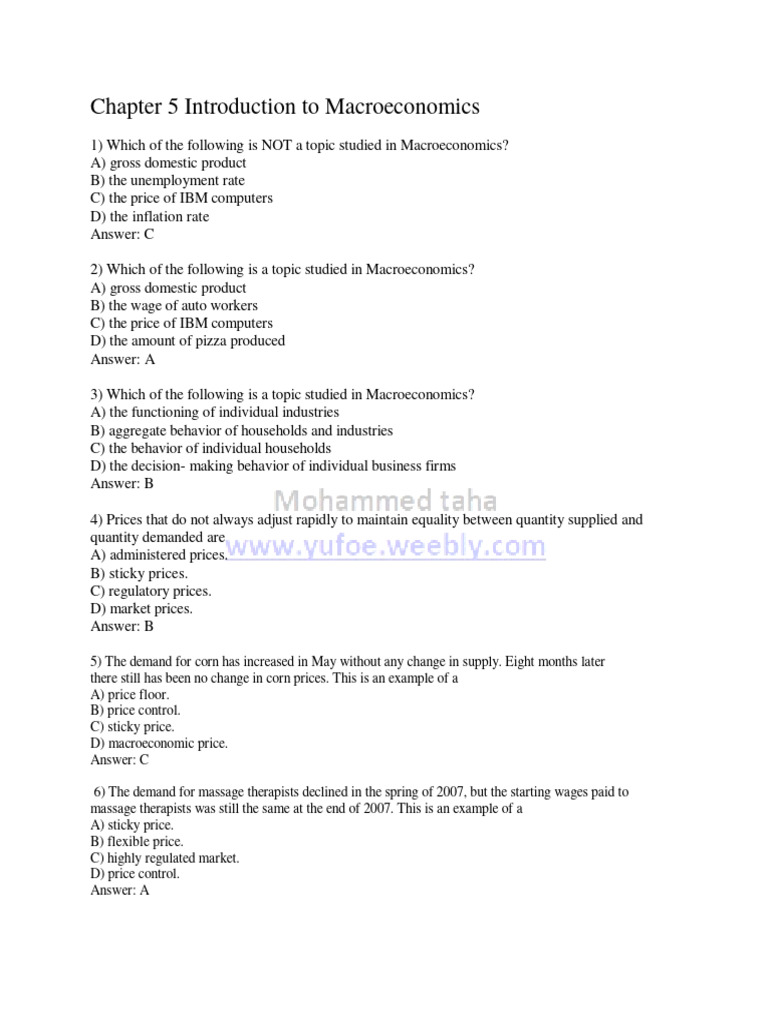 Macro | PDF | Gross Domestic Product | Recession