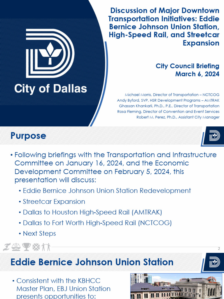 Dallas-Houston High-Speed Rail Update | PDF | High Speed Rail | Rail ...