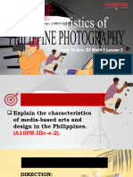ARTS - Q3 PPT-MAPEH10 - Lesson 3 (Characteristics of Philippines Photography)