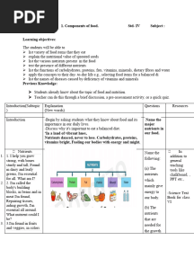 STD 6 CH 1 Components of Food