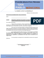 Oficio 36 Invita Tarde Deportiva San Pablo