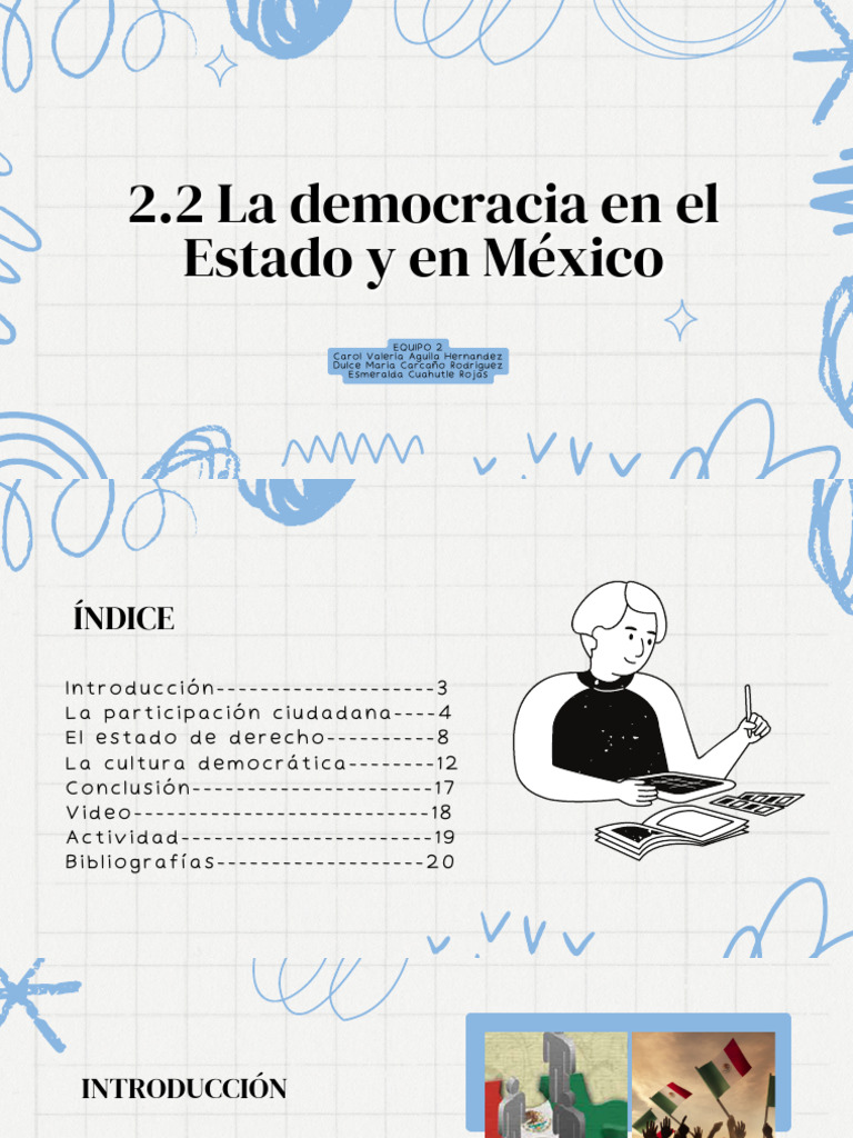 2.2. La Democracia en El Estado y en México (Exposición) | PDF