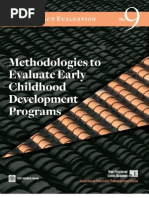 Download methodologies to evaluate early childhood development programs by Nota Razi SN7126432 doc pdf