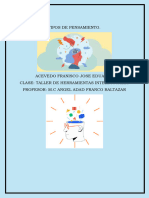 Mapa Conceptual Tipos de Pensamiento