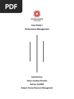 Performance Management - Case Study 1