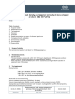 Determination of Bulk Density and Apparent Porosity of Dense Shaped