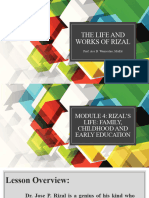 The Life and Works of Dr. Jose P. Rizal Module 4