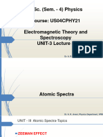 Zeeman Effect and Stark Effect