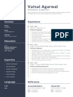 Black White Minimalist CV Resume