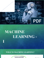 Machine Learning I