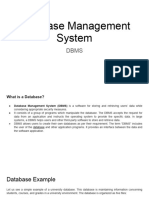 Database Management System