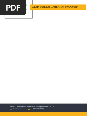 Minimalist Company Letterhead