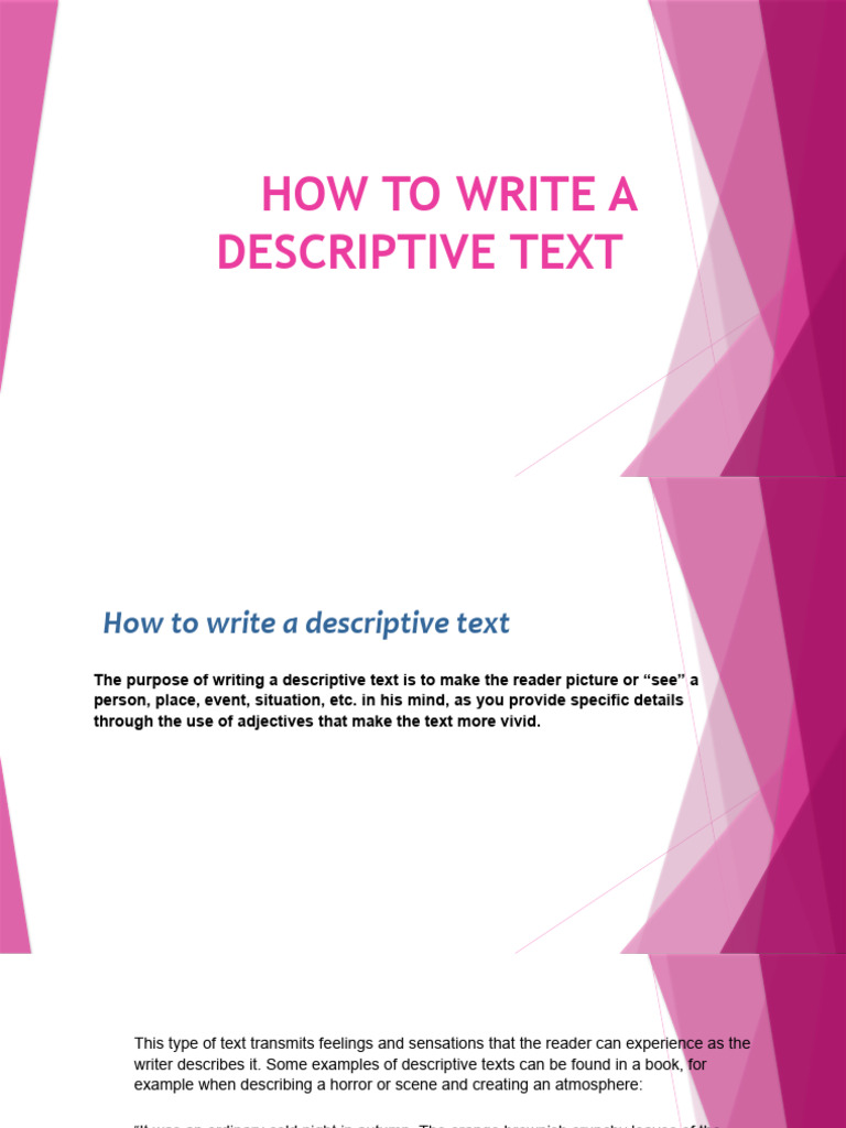 11 How To Write A Descri | PDF | Linguistics