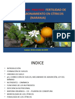 Fertilidad de Suelos - Abonamiento en Citricos