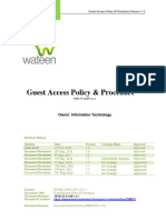 Guest Access Policy Procedure