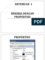 Praktikum Pertemuan 1 - Bekerja Dengan Properties