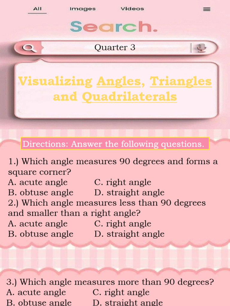 Grade 4 Polygons and Quadrilaterals Guide | PDF | Triangle | Euclid