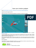 Windows 8 - Como Fazer para Instalar Gadgets