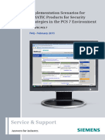 Implementation Scenarios For SIMATIC Products For Security Strategies in The PCS 7 Environment