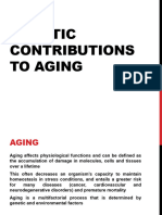 Genetic Contributions To Agingaging