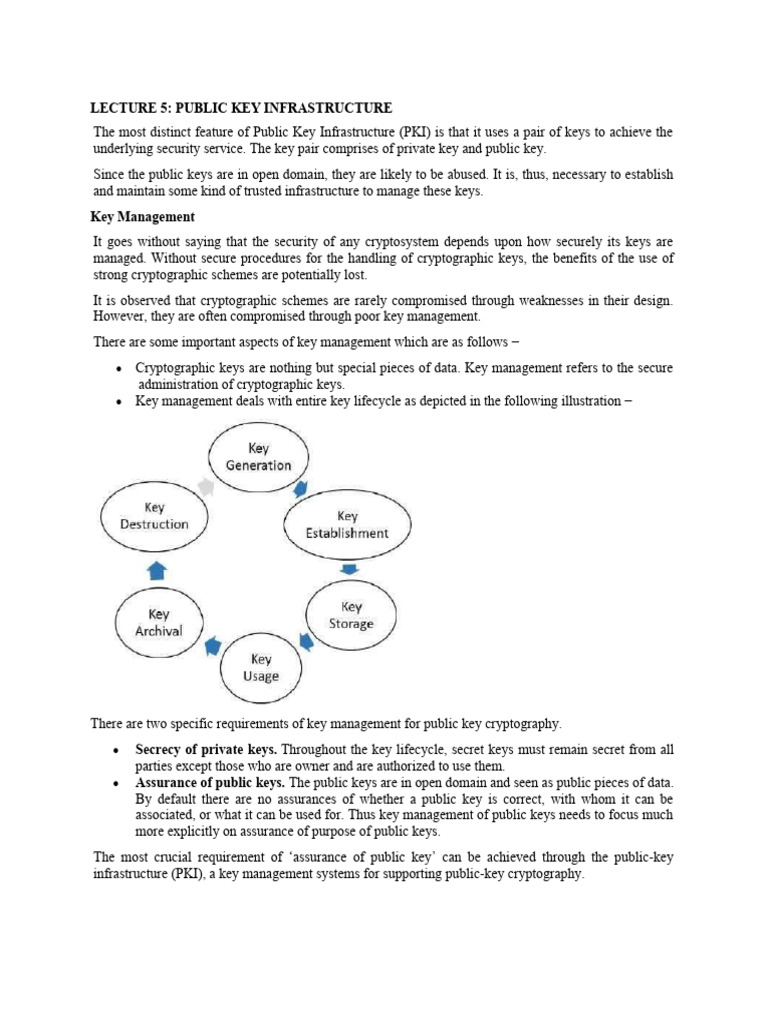 Understanding Public Key Infrastructure | PDF | Public Key Certificate ...