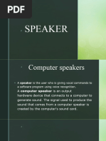 Types of Speaker-Leny