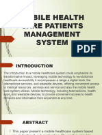 Mobile Health Care Management System