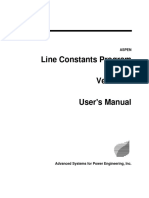 Line Constants Users Manual
