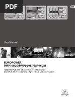 Europower PMP1680S/PMP980S/PMP960M: User Manual