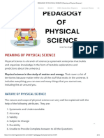 Physical Sciece Assignment